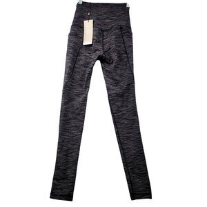 Calia Womens Ultra High Rise Essential Jacquard Leggings XXS Grey Multi